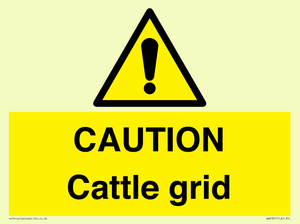 WA6301: CAUTION Cattle grid