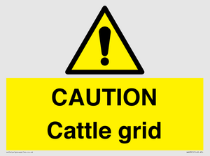 WA6301: CAUTION Cattle grid
