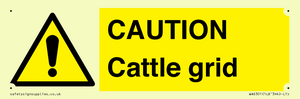WA6301: CAUTION Cattle grid