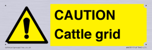 WA6301: CAUTION Cattle grid