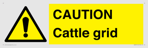 WA6301: CAUTION Cattle grid