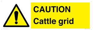 WA6301: CAUTION Cattle grid