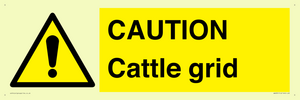 WA6301: CAUTION Cattle grid
