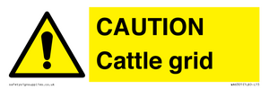 WA6301: CAUTION Cattle grid