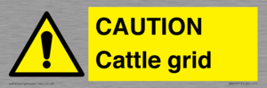 WA6301: CAUTION Cattle grid