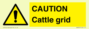 WA6301: CAUTION Cattle grid