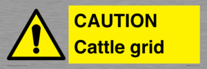 WA6301: CAUTION Cattle grid