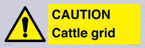 WA6301: CAUTION Cattle grid