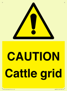 WA6301: CAUTION Cattle grid