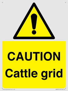 WA6301: CAUTION Cattle grid