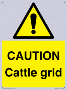 WA6301: CAUTION Cattle grid