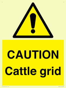 WA6301: CAUTION Cattle grid