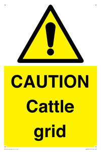 WA6301: CAUTION Cattle grid