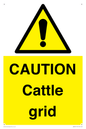 WA6301: CAUTION Cattle grid
