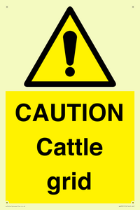WA6301: CAUTION Cattle grid