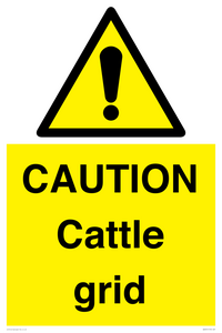 WA6301: CAUTION Cattle grid