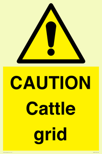 WA6301: CAUTION Cattle grid