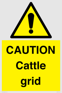 WA6301: CAUTION Cattle grid
