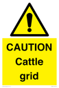 WA6301: CAUTION Cattle grid