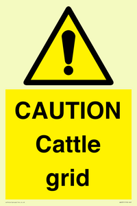 WA6301: CAUTION Cattle grid