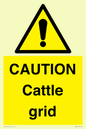 WA6301: CAUTION Cattle grid