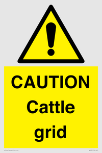 WA6301: CAUTION Cattle grid