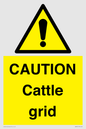 WA6301: CAUTION Cattle grid