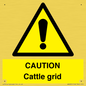 WA6301: CAUTION Cattle grid
