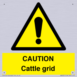 WA6301: CAUTION Cattle grid