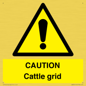 WA6301: CAUTION Cattle grid