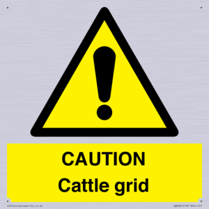 WA6301: CAUTION Cattle grid