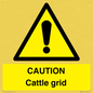WA6301: CAUTION Cattle grid