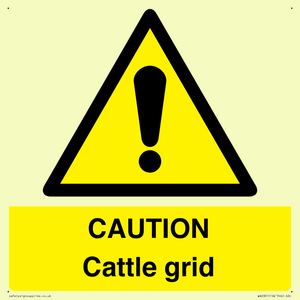 WA6301: CAUTION Cattle grid