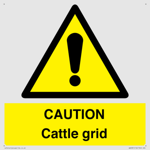 WA6301: CAUTION Cattle grid