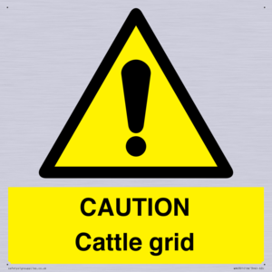 WA6301: CAUTION Cattle grid