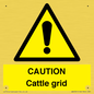 WA6301: CAUTION Cattle grid