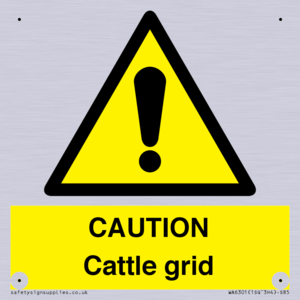 WA6301: CAUTION Cattle grid
