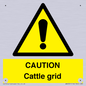 WA6301: CAUTION Cattle grid