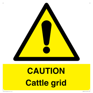 WA6301: CAUTION Cattle grid