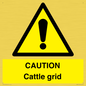 WA6301: CAUTION Cattle grid