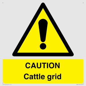 WA6301: CAUTION Cattle grid