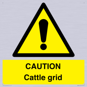 WA6301: CAUTION Cattle grid