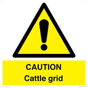 WA6301: CAUTION Cattle grid
