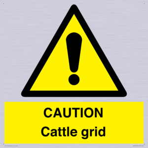 WA6301: CAUTION Cattle grid