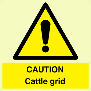 WA6301: CAUTION Cattle grid