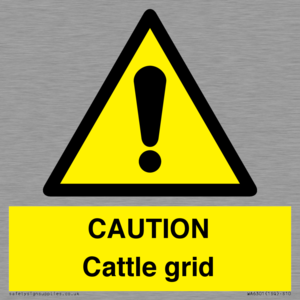 WA6301: CAUTION Cattle grid