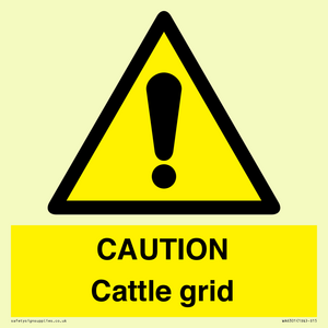 WA6301: CAUTION Cattle grid