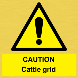 WA6301: CAUTION Cattle grid