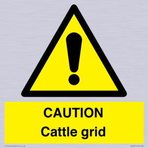 WA6301: CAUTION Cattle grid