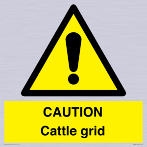 WA6301: CAUTION Cattle grid